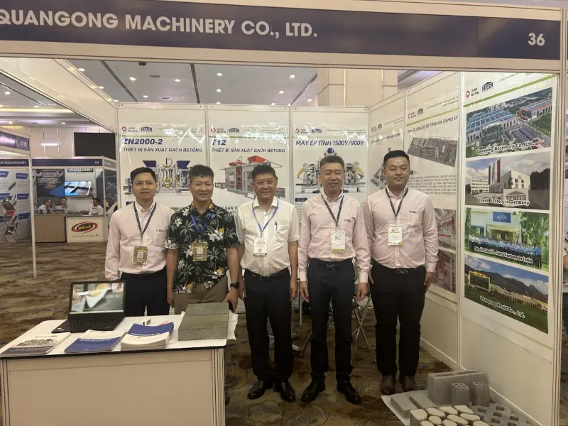 ¡Profundizando su presencia en la infraestructura del Sudeste Asiático! Quangong Machinery Co., Ltd. brilla en la Vietnam Concrete Show 2026